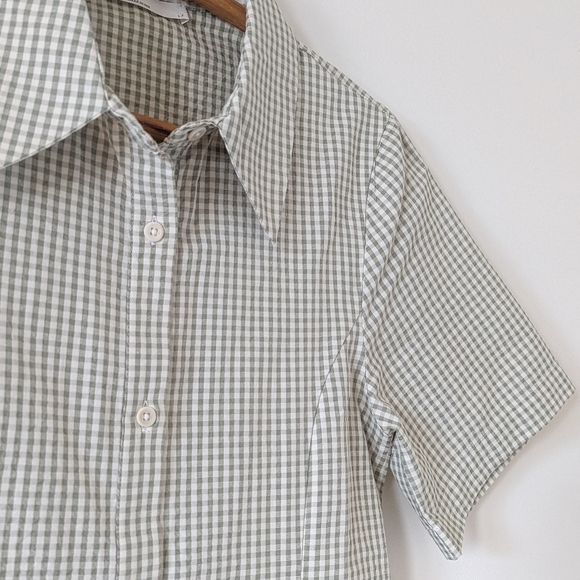 Oak & Fort Green Gingham Dress - Picture 2 of 4
